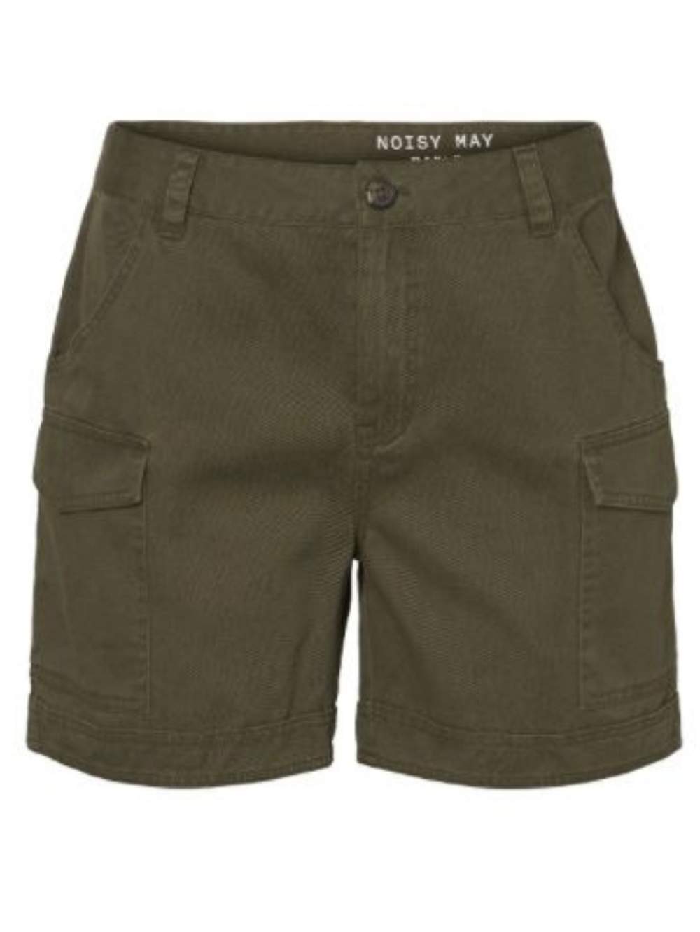 Noisy May Olive Green Shorts